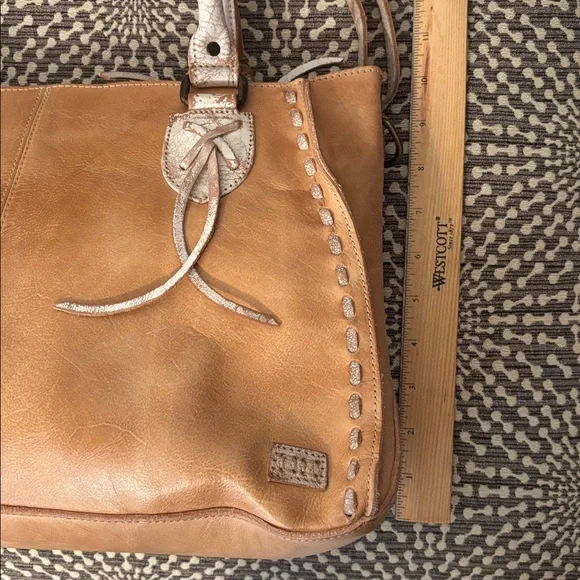 Bed Stu Rockababy Leather Cashew Rustic Nectar Lux Satchel Bag - Picture 16 of 16